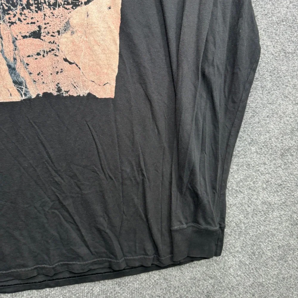 The North Face Classic Fit Graphic Tee Mens XL Black Long Sleeve Outdoor